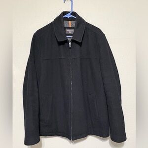 Dockers Men's Classic Wool Black Jacket